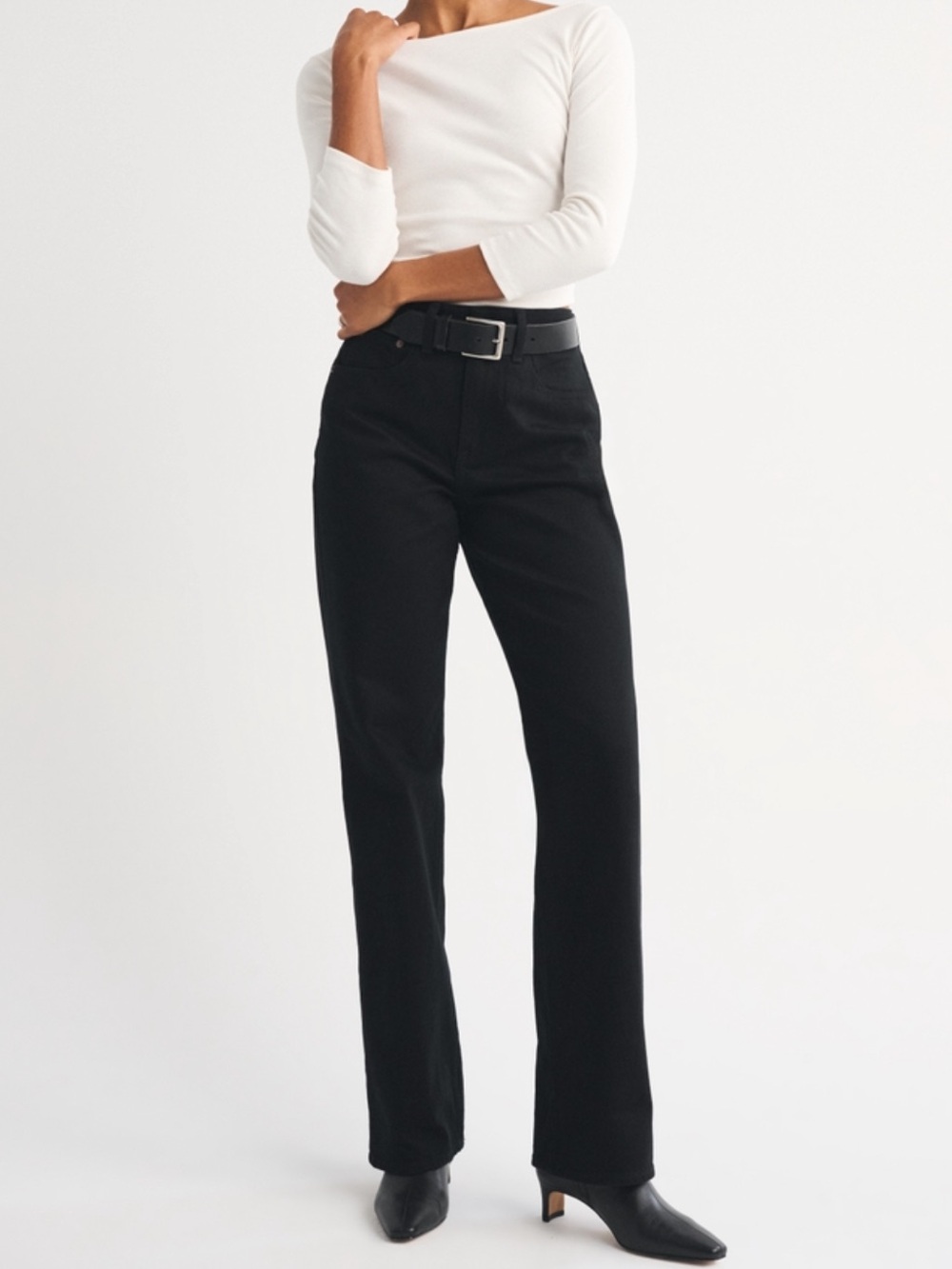Abercrombie Black High-Rise 90s Relaxed Women’s High Jeans